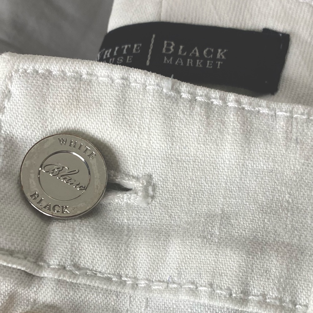 White House Black Market Slim Ankle White Jeans‼️ - Picture 3 of 15